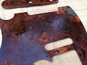 Deep red rust tele