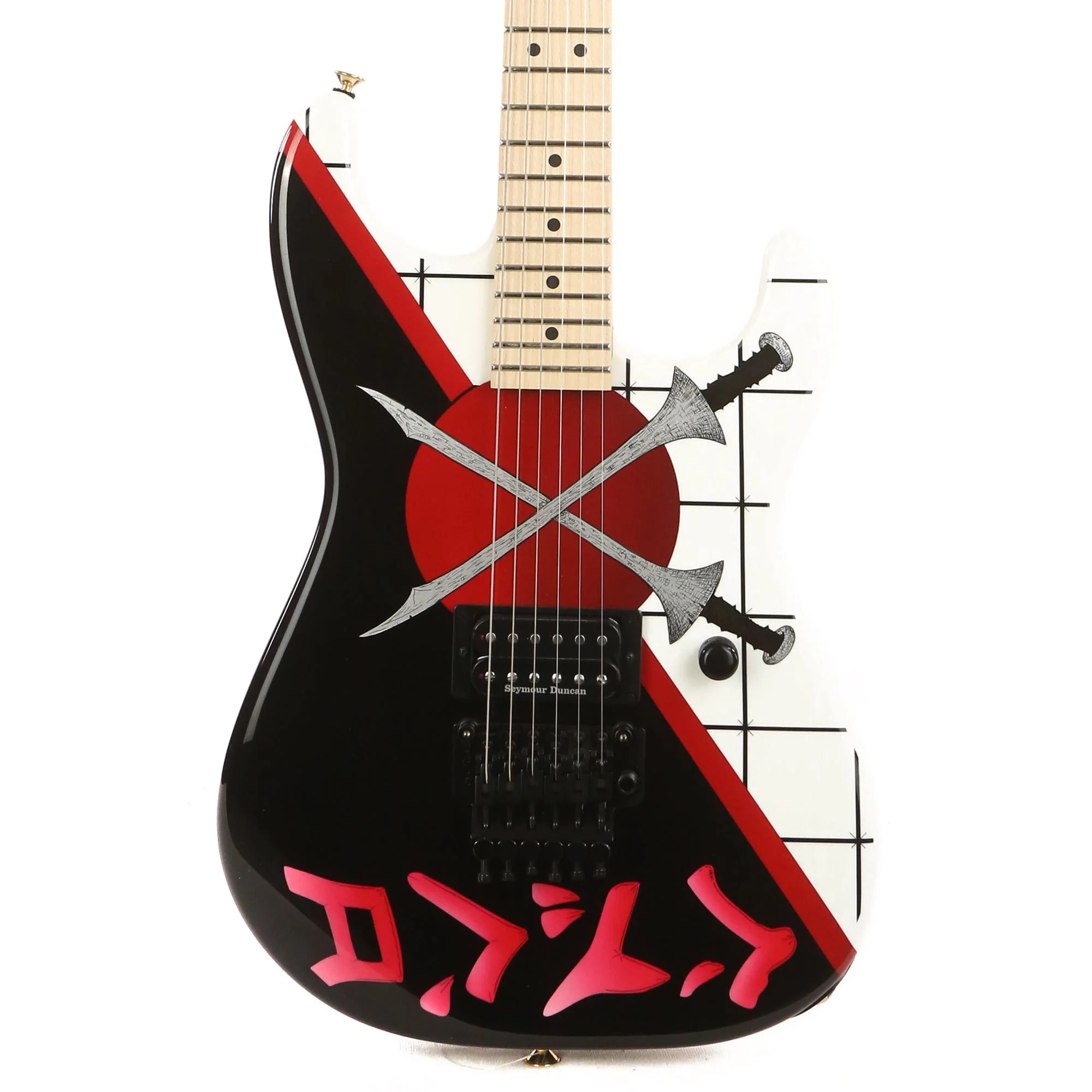 Demartini Crossed swords 80s guitar wrap. Recreation of famous graphic of signature guitar. (Copy) - Image 7