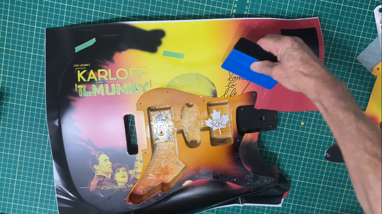 Karloff mummy guitar wrap