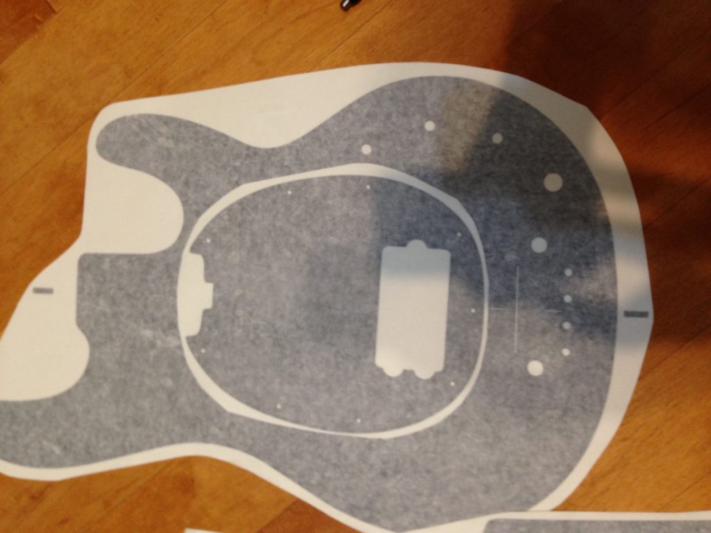 Sting Ray bass vinyl Routing Template - Rusted Relics