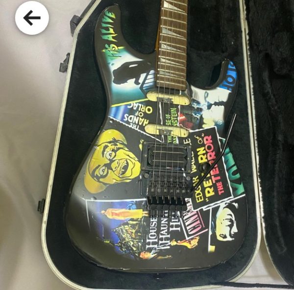 Ritchie Kotzen 90s  guitar wrap. Recreation of Ibanez horror graphic of signature guitar. - Image 8