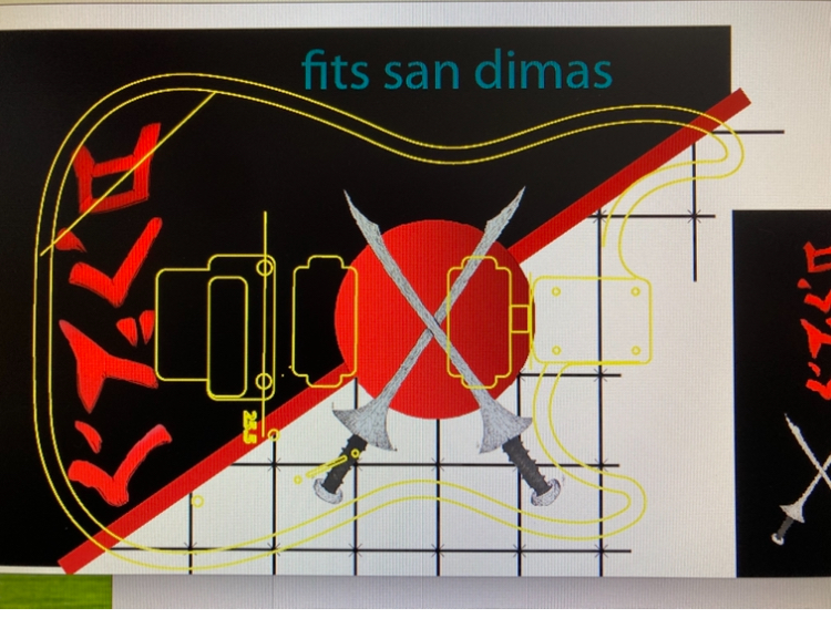 san dimas guitar graphic