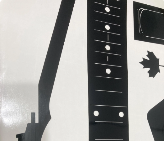 Explorer guitar Body Kit Vinyl Routing Template. Neck and pickguard. Ships free (Copy) - Image 6