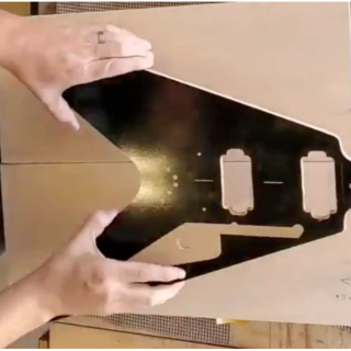 Flying V Guitar Template