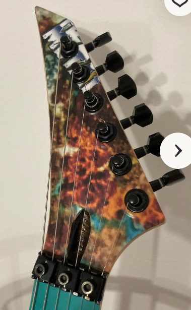 Anime Heavy Metal Guitar Wrap, Satin Vinyl Skin, Easy Apply Knifeless install - Image 4
