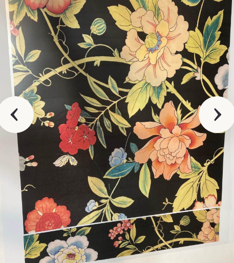1988 JEM style Floral Guitar Wrap, High-Def Floral Cloth Pattern Sticker Print. - Image 4