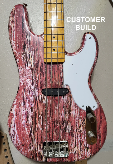 ZZ Top Telecaster Guitar Wrap, Aged Peeling Red Paint Vinyl sticker, Knifeless install - Image 2