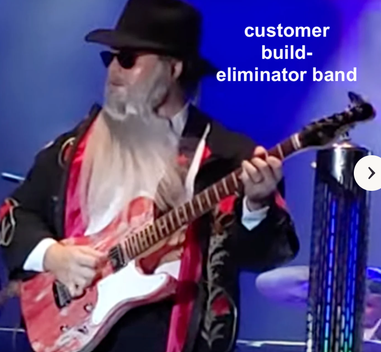 ZZ Top Telecaster Guitar Wrap, Aged Peeling Red Paint Vinyl sticker, Knifeless install - Image 3