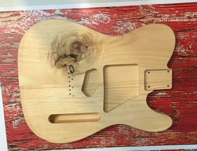 ZZ Top Telecaster Guitar Wrap, Aged Peeling Red Paint Vinyl sticker, Knifeless install - Image 6