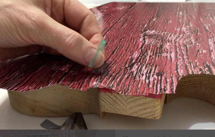ZZ Top Telecaster Guitar Wrap, Aged Peeling Red Paint Vinyl sticker, Knifeless install - Image 7