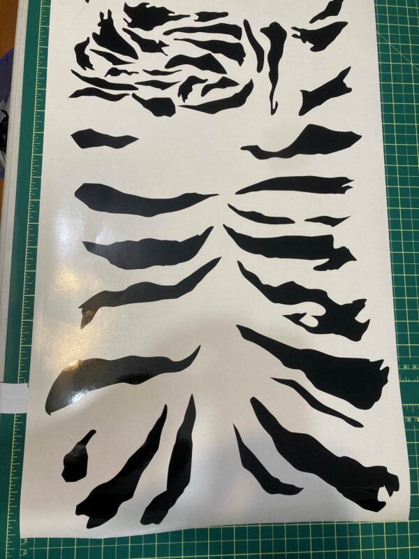 Satchel Tiger guitar sticker. Tiger graphic for Charvel satchel model guitar upgrade.Ships free - Image 7