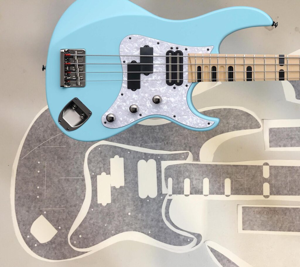 Attitude bass Routing Template. Build your own Sheehan bass. body and neck plans. Ships free